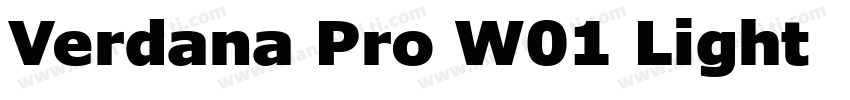 Verdana Pro W01 Light 语言英文字体转换